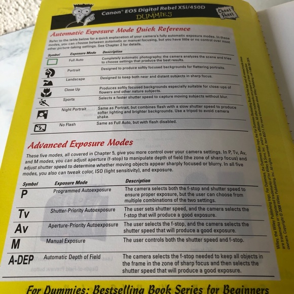 Canon EOS Digital Rebel XSi/450D camera For Dummies book - Picture 4 of 10